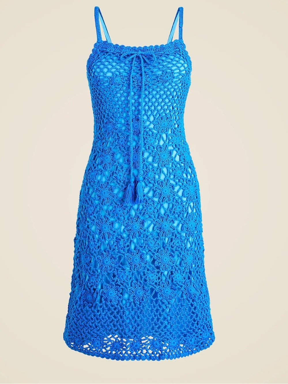 J. Crew Crochet Sweater Dress Blue Size XS NWT